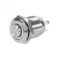 12 mm LED vandeniui atsparus metalinis momentinis mygtuko jungiklis, aukšto nuleidimo 4 kontaktų 1 NO