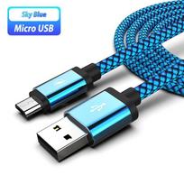 Mikro USB telefono laidas Android įkroviklio laidas Kabel Micro USB įkrovimo laidas skirtas Samsung S6 S7 Huawei OPPO Oneplus Xiaomi Redmi 5 Plus 7A 7 6 6A S2 3M mėlyna