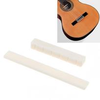 2vnt Bone Guitar Bridge Nut Balnelis 6 stygų klasikinei gitarai