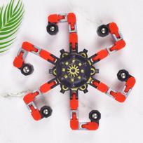 „Fidget Chain“ žaislai vaikams Antistresinis „Fidget Spinner“ Suaugusiųjų ventiliatorius, mažinantis stresą, rankinis suktukas Žaislai vaikams, mažinančios grandinės dovanos black