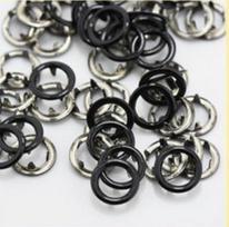 4 tipai / 25 siuvimo sagčių rinkiniai, penkių letenų sagtys, metaliniai užsegimai drabužiams sujungti, metalinės žnyplės kilpos, tvirtinimo detalės ir vinys 25pcs juoda