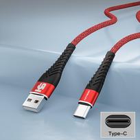 KEYSION 5A 2m USB Type C laidas Micro USB greito įkrovimo mobiliojo telefono Android įkroviklio Type-C duomenų laidas skirtas Samsung A53 Xiaomi 11T Type C 5A-0.25m raudona