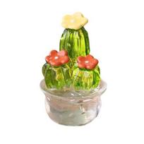 Interjero dekoras rankų spalvos, unikalus žavingas miniatiūrinis stalinis kaktuso amatų bonsai ornamentas S A