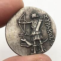 Senovės Graikijos medžioklės deivės Artemidės sidabrinių monetų kopija Užsienio senovės monetų kolekcija 1pcs