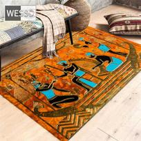 Senovės Egipto kultūra 3D kilimėliai namams Svetainės Retro dekoratyviniai kilimėliai Miegamojo Kempininis kilimėlis Vonios kambario grindų kilimui 40x60cm 1pcs