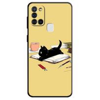 Katės Animacinis Mielas Viršelis Dėklas Samsung Galaxy A20e A10 A40 A02s A03s A04s A03 Core A04 A50 A70 A10s A02 A01 Tpu Minkštas Juodas Dėklas Samsung A10 black