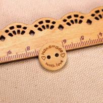 Pasirinkimo dydis 50 vnt. apvalios medienos sagos Siuvimo įrankiai Dekoratyvinės sagos „Scrapbooking“ drabužiai „pasidaryk pats“ drabužių priedai 50 vnt. 15mm