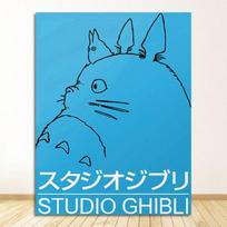 Klasikinis minimalistinis filmo drobės plakatas BE RĖMO Studio Ghibli plakatas Totoro spaudinys 21cm×30cm No Frame