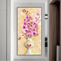 Retro drugelio gėlių drobės tapyba Kinų stiliaus senoviniai plakatai ir spaudiniai Sienų menas Paveikslėlis Svetainės namų dekoras be rėmelio 20cm×40cm NoFrame