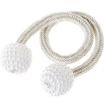 Magnetinės užuolaidos raišteliai Pearl Ball Pradžia Užuolaidų sagtis europietiška puošmena Audimo segtukai Virvių dirželių laikiklis didelėms užuolaidoms smėlis