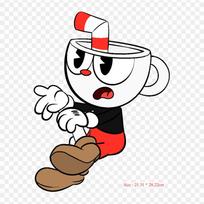 Maisto Cuphead Studio Mdhr Užlyginamas Termotransferinis Spausdinimas Vinilo Lopai Lipdukas Drabužiams PASIDARYK PATS Aplikacijos Skalbiami Lopai black