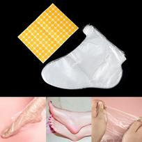 100 vnt skaidraus plastiko vienkartinis vonios įdėklas pėdų pedikiūrui SPA vaško padengimo maišelio kojinė one size