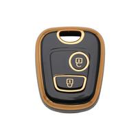 Naujas TPU automobilio nuotolinio valdymo pulto rakto dėklo dangtelis, skirtas Peugeot 106 107 206 207 306 307 406 407, skirtas Citroen C1 C4 Protector Fob priedams juoda