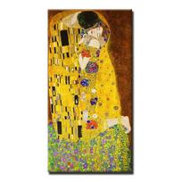 Gustavas Klimtas Bučinys Klasikinė aliejinė tapyba Drobės spausdinimas Šiuolaikinis namas Svetainės miegamojo apdaila Garsus plakatas 21cm×30cm NoFrame
