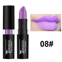 TEAYASON tamsiai raudonos ir baltos spalvos nuogas vampyras alyvuogių žalias juodas violetinis helovino kūrybinis makiažas retro lūpų dažai 08