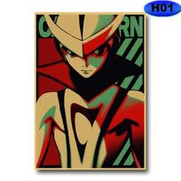 Senoviniai anime plakatai Kraftpopieriaus plakato HD spaudiniai Namų juostos apdaila Tapyba Sienos Meno dekoro gerbėjų kolekcija 30x21cm