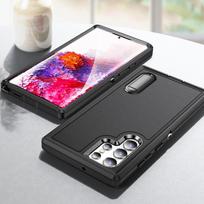 Geriausias karinis apsauginis dėklas, skirtas Samsung Galaxy S24 Ultra S22 Plus S23 5G S 24 22 23 Atsparus smūgiams stovo galinis dangtelis for Galaxy S24 juoda