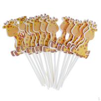 Cupcake Toppers Cake Pick for kids Birthday Party Elephant white