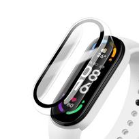 Dėklo dangtelis+stiklas skirtas Xiaomi Mi Band 7 6 Priedai Dėklas+Plėvelė pilnai dengiantis apsauginis dangtelis Miband 7 6 5 4 3 ekrano apsauga Mi Band dėklas mi band 5 6