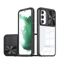Akrilinis fotoaparato dėklas, skirtas Samsung Galaxy A55 A35 A25 A15 A05 A05S A54 A34 A24 A14 A53 A33 A23 A13 A52 S24 Ultra S23 FE S22 skaidrus galinio dangtelio dėklas Samsung Galaxy S24 juoda