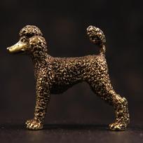 Gryno vario Mielas šuns statula Feng Shui Papuošalai Bronziniai stovintys pudeliai Figūrėlės Lucky Desk Dekoracijos Priedai Namų dekoras 1pc