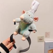 Animacinių filmų miela pliušinė lėlės galvos juosta Ratatouille plaukų segtukas, moteriškas galvos apdangalo aksesuaras, dovana