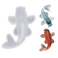 3D Sėkmės Koi Žuvies Silikoninė Forma Pasidaryk pats Dervos Liejimo Menas Papuošalų Gamyba Amatai Epoksidinė