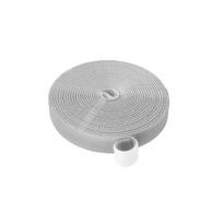 Daugkartinio naudojimo tvirtinimo juostos kabelių raiščiai 10 mm, 12 mm, 14,5 mm dvipusis kablio ritinys, skirtas komunikacijai, biurui, namams (5 m) Grey 10mm