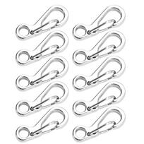 10Pcs Paracord Carabiner Clip Aluminum Alloy Keychain Carabiner Clasp Small Carabiner Clip Spring Snap Keyring Hook juoda