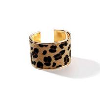 Mažumos dizaino leopardo rašto rankogalių apyrankės, metalinė ekscentriška apyrankė, dekoracija Style E