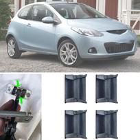 4X Skirta 2 durų automobiliui Durų atraminės juostos Remonto rinkinys Stoperyis Slopinantis spaustukas Mazda 2 DY DE DJ 2003 2004 2005 2006 2007 2008 2009 -2022