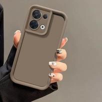 Matinis minkštas silikoninis dėklas, skirtas Motorola Edge 50 Neo, Edge 50 Fusion, 50 Pro, su apsauga kameros objektyvui, pilnas komplektas, atsparus smūgiams dangtelis Moto-Edge 50 ruda