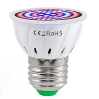 LED E27 Grow Light Viso spektro fitolampas patalpų gėlių sėklos hidroponikos augalų lempos lemputė šiltnamio auginimo dėžutei 60LED