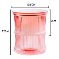 Lazy Hydroponic Flower Pot Automatic Water-Absorbing Flowerpot Transparent Double Layer Plastic Self Watering Planter Office rožinė
