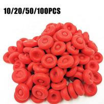 Caulking Gun Nozzles Cap Red Caulk Saving Caulk Saver Tube Covers For Sealing Preserving Finishing Construction Tools 10PCS
