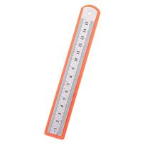 Nerūdijančio plieno liniuotė centimetrais, stora, tvirta, didelio tikslumo, daugiafunkcinė tiesi liniuotė biurui 15cm
