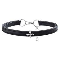Dark Cross Flower Stand Choker Collar Women'S Niche Design High-End Necklace Leather Choker