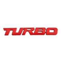 Universalus 3D raidės Turbo automobilio motociklo emblemos ženklelio lipdukas dekoras raudona