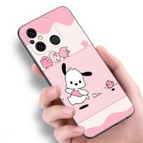 Mielas kačiukas Pochacco Juodas dėklas skirtas Xiaomi Redmi 11 Prime 11A 12C 13C A1 A2 Plus A3 12 4G 10 13R 5G 9A 10A 9C 10C 9i 12R Note 9T Redmi 9