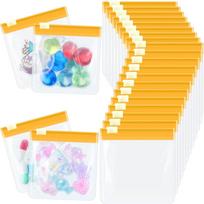 10 vnt. tablečių maišelių, užtraukiamų tablečių maišelių, daugkartinio naudojimo, skaidrių tablečių maišelių, savaime užsandarinamų kelioninių vaistų organizatorių, laikymo 10PCS oranžinė