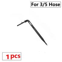 25/50 vnt lenkimo rodyklės lašintuvas mikro lašelinio drėkinimo rinkinys emiteris 3/5 mm žarna sodo laistymo taupymo lašelinė šiltnamis 1PC  BLACK