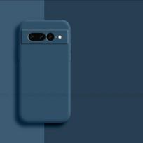 Google Pixel 7 Pro dėklas Google Pixel 7A 7 Pro dangtelis Originalus smūgiams atsparus skysto silikono TPU galinis dangtelis Google Pixel 7 Pro Pixel 7 Pro mėlyna