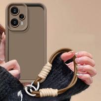 For Xiaomi Poco F5 Case Xiaomi Poco F5 Phone Case Weaving lanyard Matte Back Cover Skin Feel Protection Shockproof case Poco F5