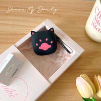„Cat Paw“ dėklas, skirtas „Samsung Galaxy Buds Live 2 Pro 2 FE“ ausinėms, silikoninis ausinių dėklas, priedų dangtelis Galaxy Buds Live juoda