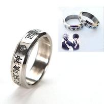 1pc Cosplay Anime FOR Tokyo Ghoul Ken Kaneki Titanium Steel Ring Rings Honesty MIT