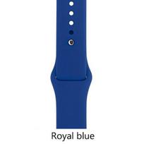 Silikoninė sportinė apyrankė skirta Apple Watch 40mm 44mm 38mm 42mm apyrankės riešo guminis dirželis iWatch serija 38 40mm karališkos mėlynos spalvos