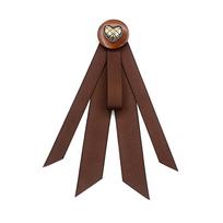 Coffee Brown Necktie Fashion School Uniform Bow Tie Solid Color Necktie for Women's Shirts M