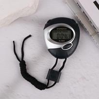 Rankinis sportinis chronometras-skaitiklis, atsparus vandeniui, skaitmeninis ekranas, LCD chronometras, fitneso laikmatis plaukimui, bėgimui, sportiniam treniravimui mėlyna