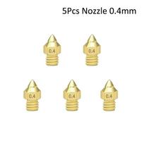 3D spausdintuvo dalys CR6 SE J-galvutė Surinkta spausdinimo galvutė Karštas galas Karštojo galo rinkinys Visiškai metalinis Ekstruzijos ekstruderis Ender 3 CR5 PRO CR6 SE 5Pcs Nozzle 0.4mm