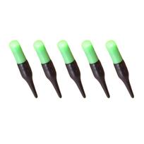 5Pcs LED Glowing Stick Bobbers Night Fishing Glowing Stick Fishing Glow Sticks LED Night Fishing Float Luminous Float žalia